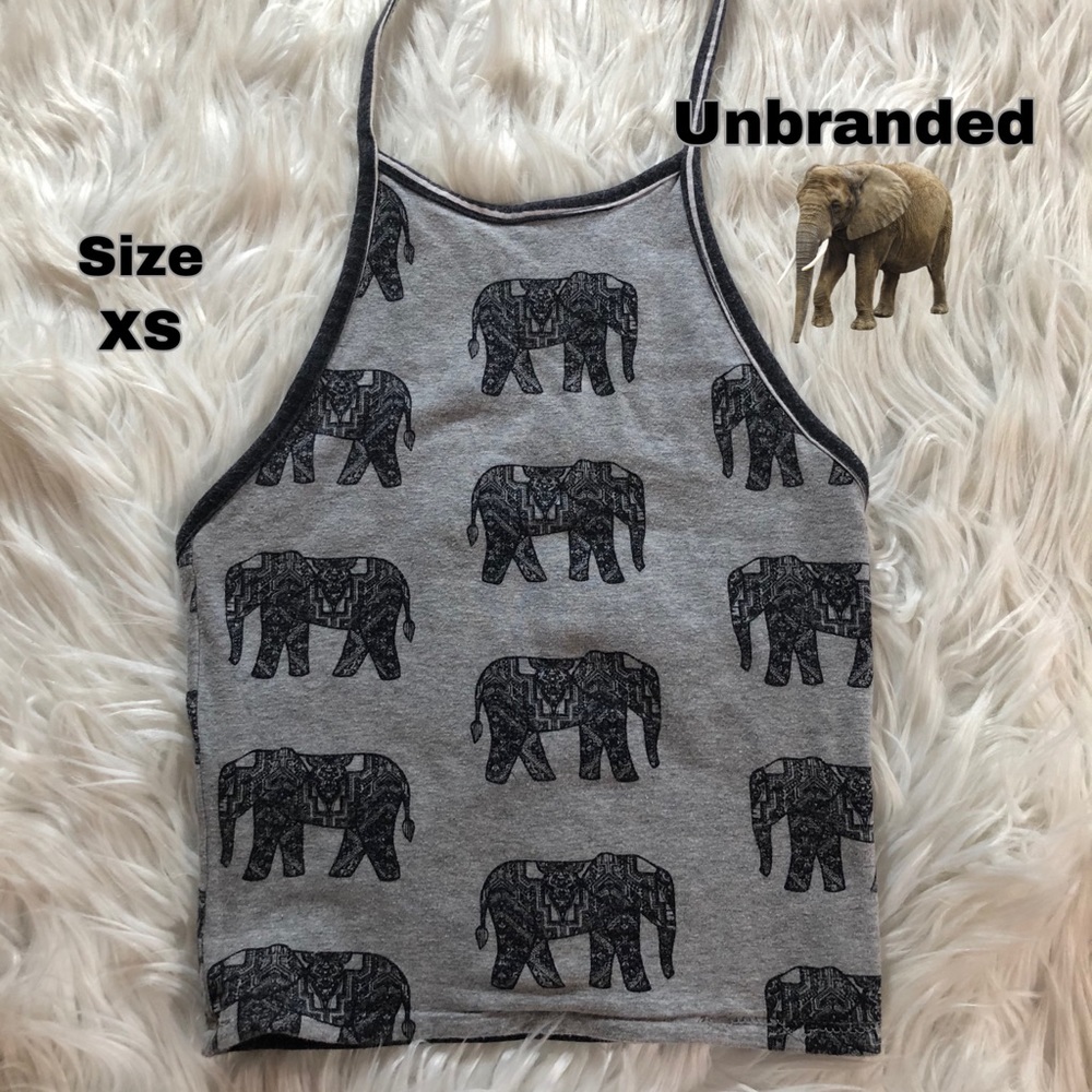 Unbranded elephant halter top size XS reversible